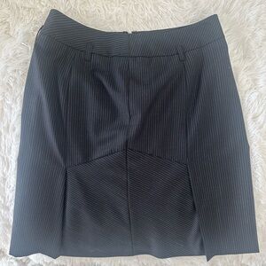 LOFT Black Pinstripe Skirt